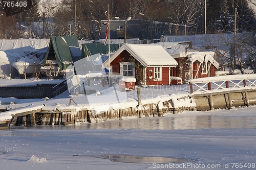 Image of Winter in the marina