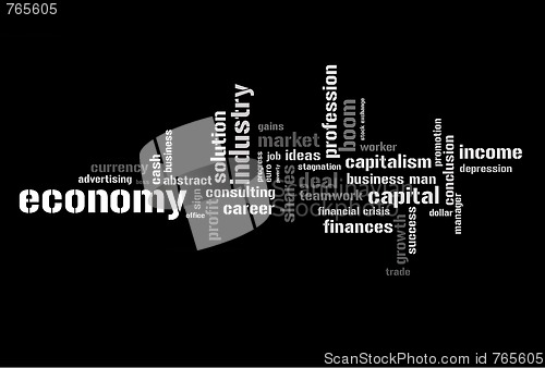 Image of Illustration with economic terms