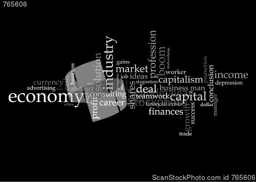 Image of Illustration with economic terms