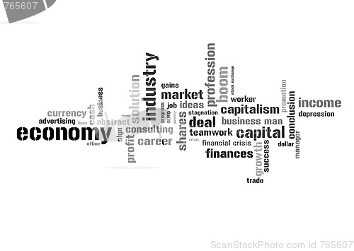 Image of Illustration with economic terms