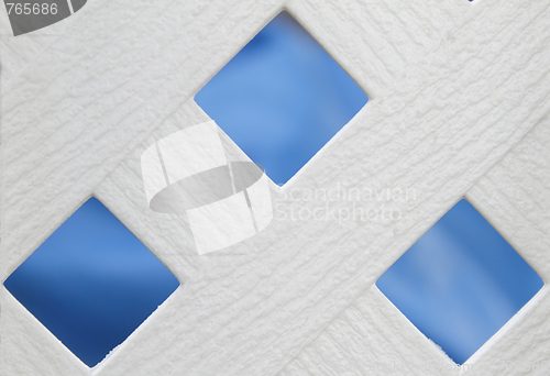 Image of White wooden fence