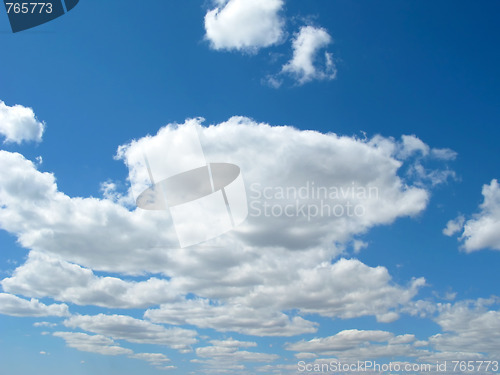 Image of Blue sky and clouds