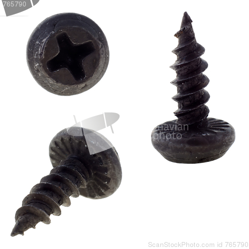 Image of black metal screw