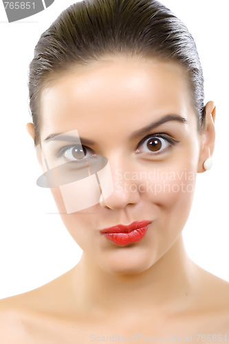 Image of Beautiful Young Woman's Face