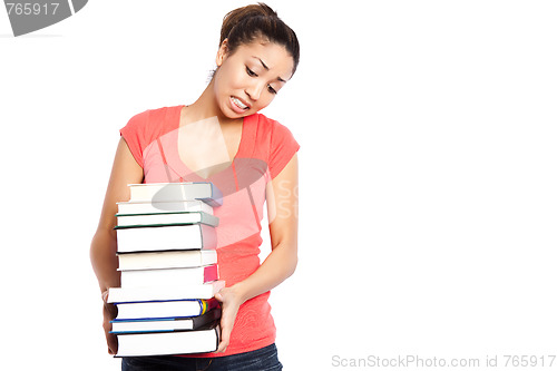 Image of Beautiful college student