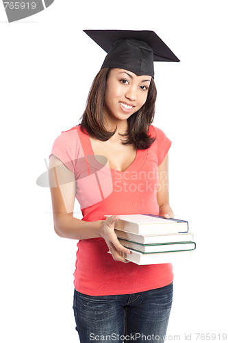 Image of Beautiful college student