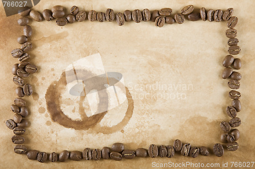 Image of Coffee Bean Frame and Stain