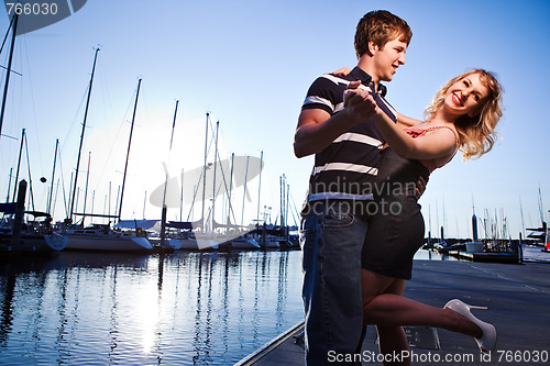 Image of Romantic couple in love