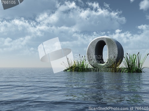 Image of letter o monument