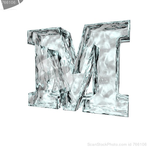 Image of frozen letter m
