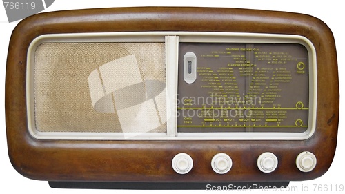 Image of Old AM radio tuner