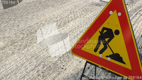Image of Road works sign