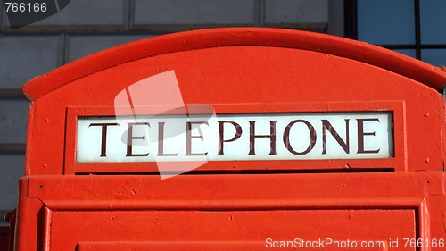 Image of London telephone box