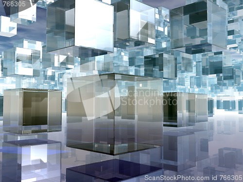 Image of glass cubes