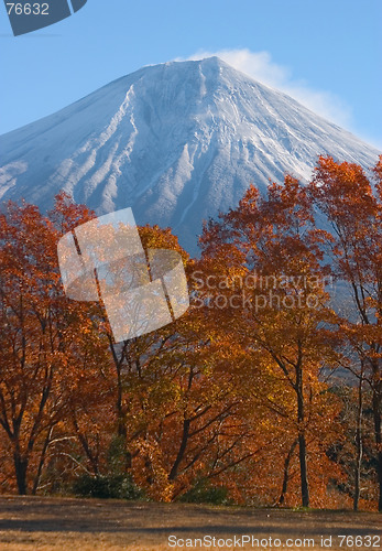 Image of Mount Fuji in Fall