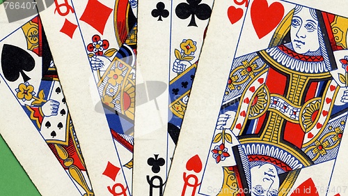 Image of Poker of queens cards