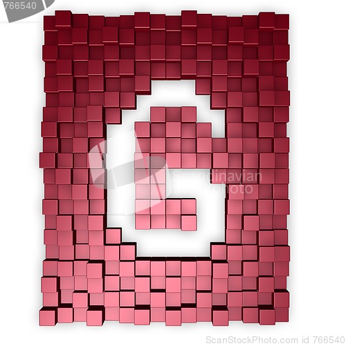 Image of cubes makes the letter g