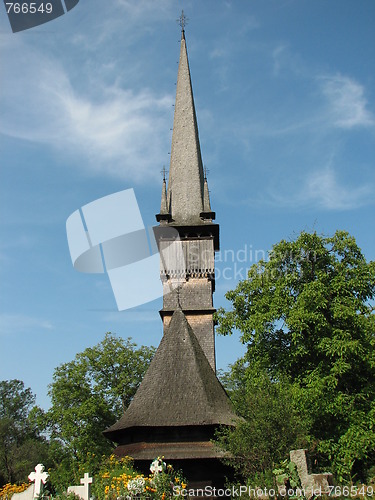 Image of Surdesti Wooden church from Maramures