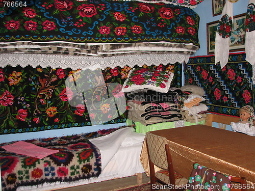 Image of Interior of a traditional house in Maramures, Romania