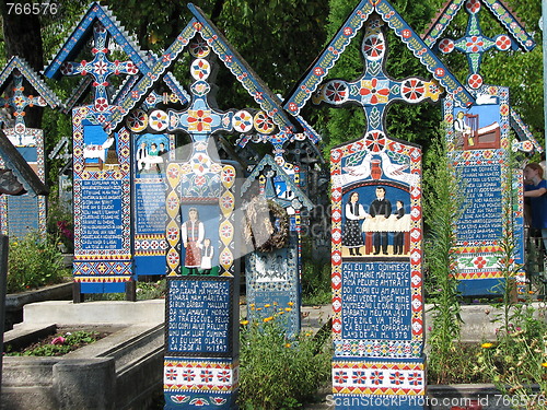 Image of Merry Cemetery in Sapanta, Maramures, Romania