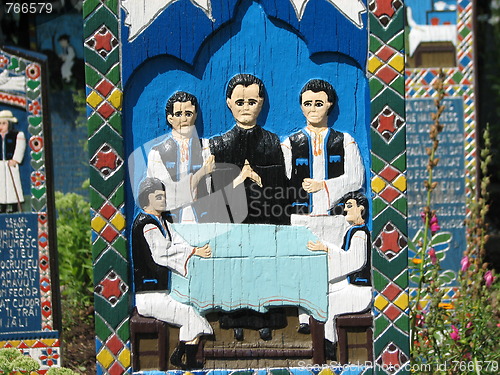 Image of Merry Cemetery in Sapanta, Maramures, Romania