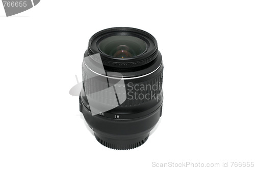 Image of Camera lens on isolated background