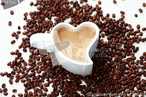 Image of coffee with love