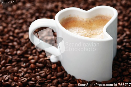 Image of coffee with love