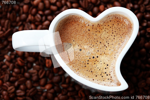 Image of coffee with love
