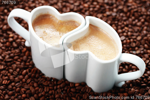 Image of coffee with love