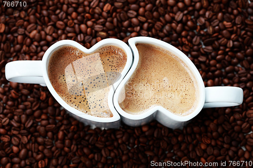 Image of coffee with love