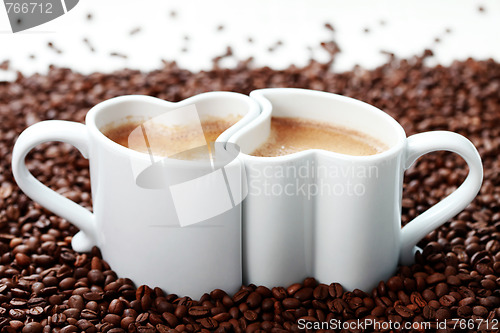 Image of coffee with love