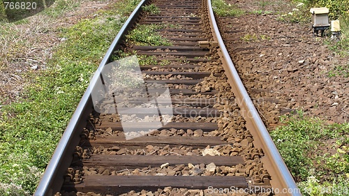 Image of Railway railroad tracks