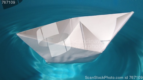 Image of Paper ship in water