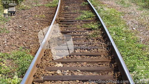 Image of Railway railroad tracks