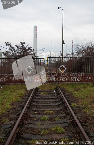 Image of old rusty gate