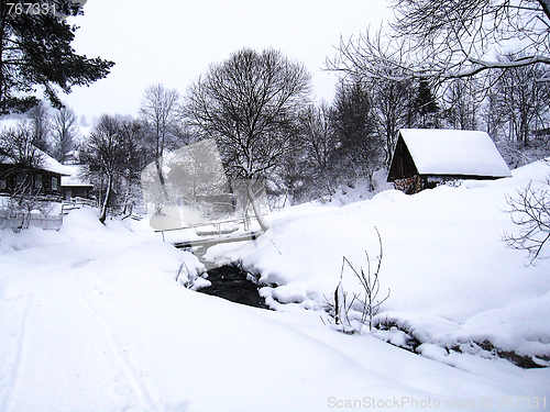 Image of tranquil winter landscape