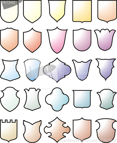 Image of Shields and Heraldry, vector collection