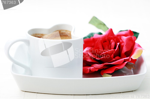 Image of coffee and rose