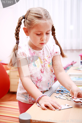 Image of Cute child playing 