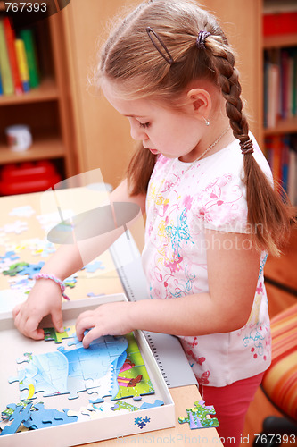 Image of Cute child playing 