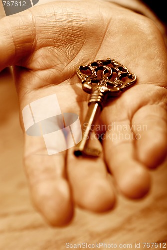 Image of Hand with key