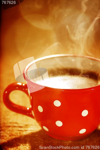 Image of wonderful cup of hot coffee