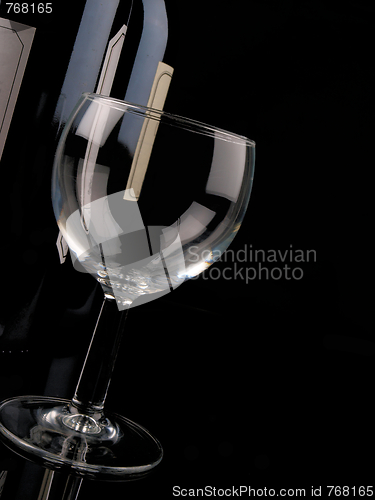 Image of Empty wine glass