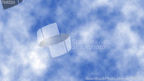 Image of Blue sky with clouds