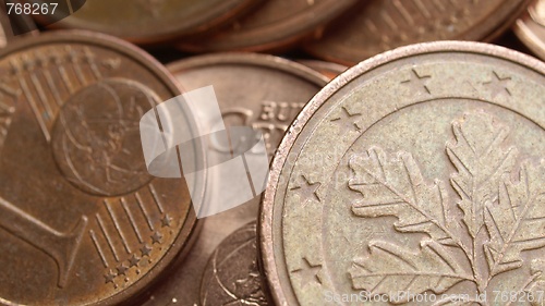 Image of Euro coins background