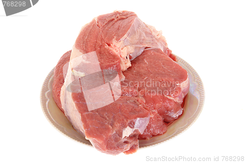 Image of Meat on a plate 