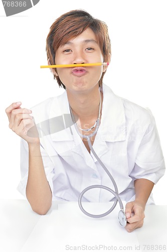 Image of Joking doctor