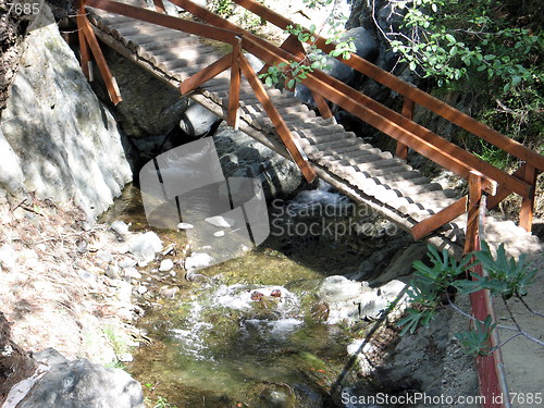 Image of Bridge in nature. Platres. Cyprus