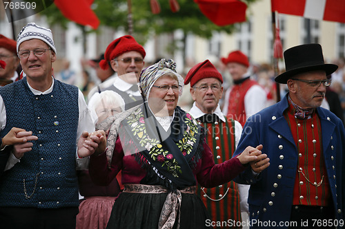 Image of Danish folk dancers
